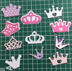 Adv-one Scrapbooking Dies Metal 4pcs/set Princess Crown Cutting Dies Craft Embossing Stamps Stencils Paper Card Making Template