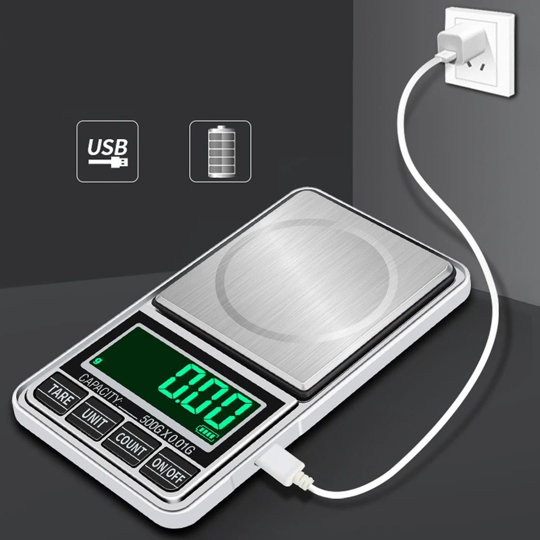 100g/200g/300g/500g 0.01g Mini Digital Scales Pocket Jewelry Scales Precision Electronic Balance Weight Balanca Digital Scale FB