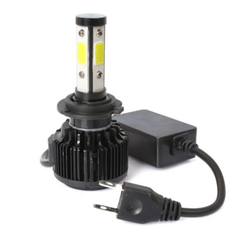 H7 led farol lâmpadas 20000lm 200w 6000k branco fresco kit de conversão 360 graus