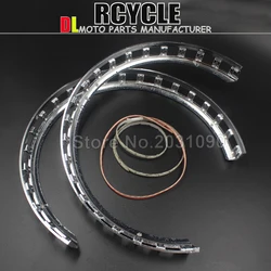 Neue Bremsscheibe Covers LED Ring Von Feuer Blau Für Honda Goldwing GL1800 01-14 03