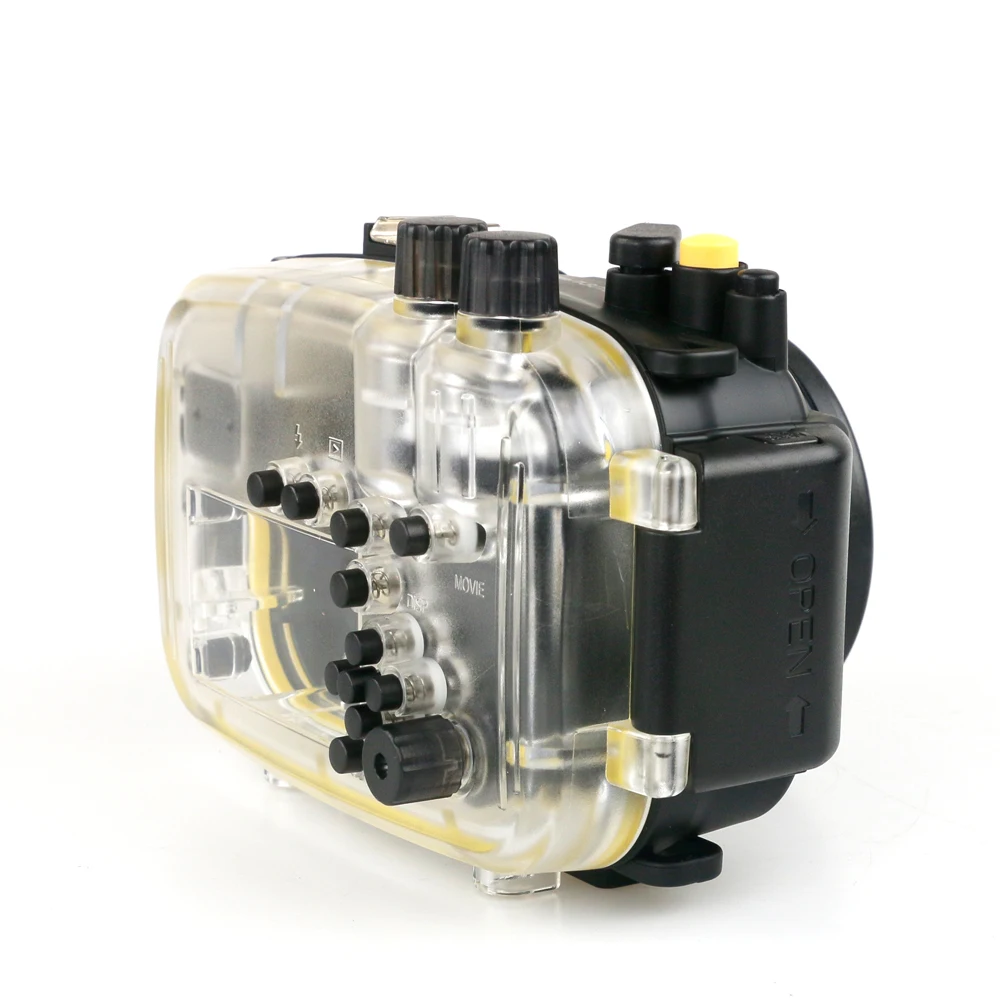 水中カメラ保護ハウジング,防水ケース,ダイビング撮影,不浸透性ボックス,ソニーネックス7,16-50mm, 40mに適しています