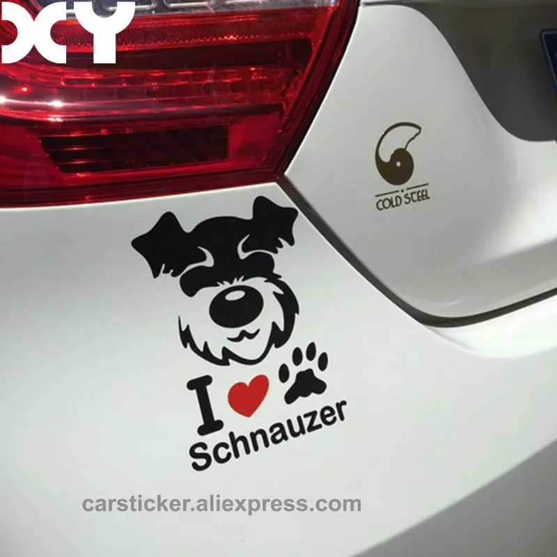 Schnauzer Vinyl Decal Waterproof Dog Stickers Car Stickers and Decals Motorcycle Stickers Automobiles Sticker Drop Shipping