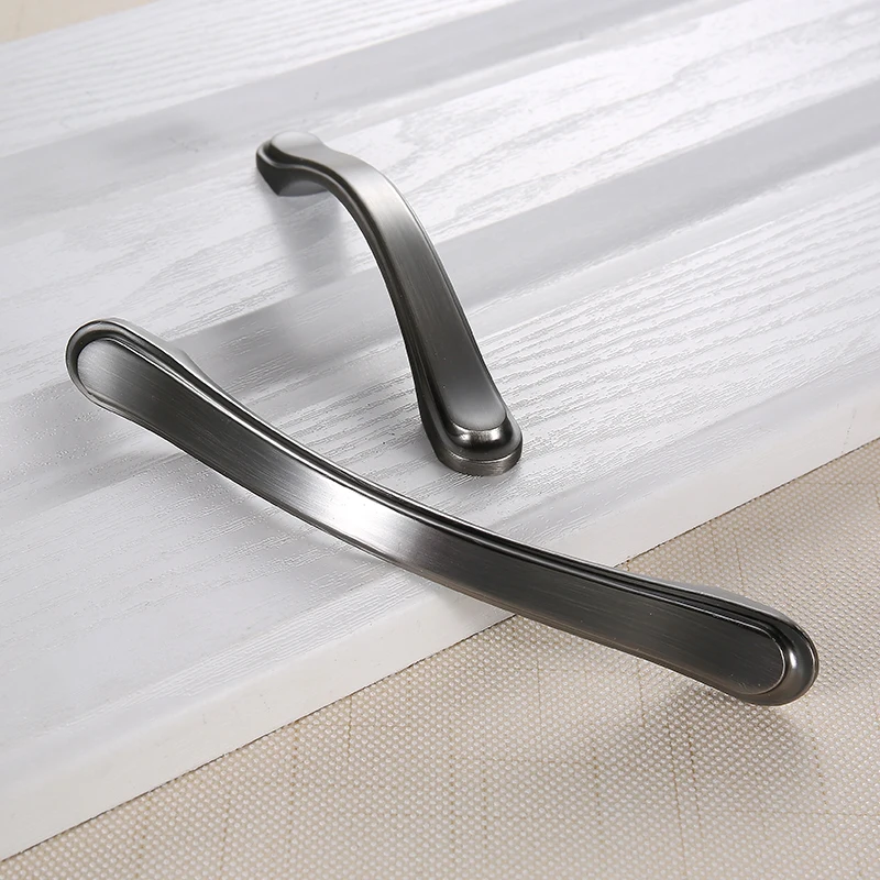 AOBT Kitchen Cabinet Storage Handles Matte Black Dressers Cupboard Door Pulls Drawer Knobs Wardrobe Bedroom Furniture Hardware