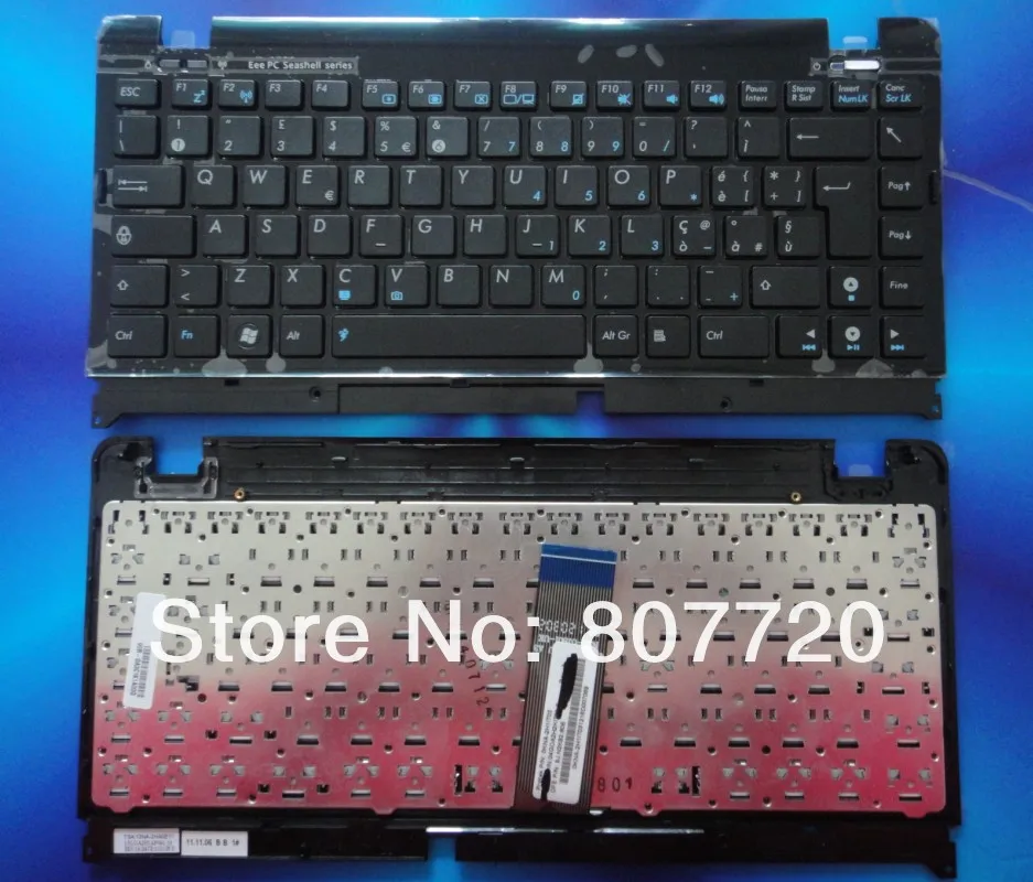 Клавиатура черная, Италия, 04GOA2H2KIT00-3, 9j. N2k82.80e. Для ASUS Eee PC 1215P 1215N 1215T 1215B