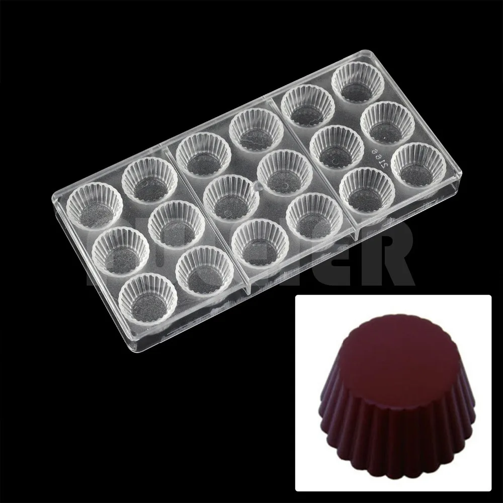 

Cupcake shaped candy chocolate mold , baking pastry tools DIY making confectionery plastic polycarbonate chocolate mold