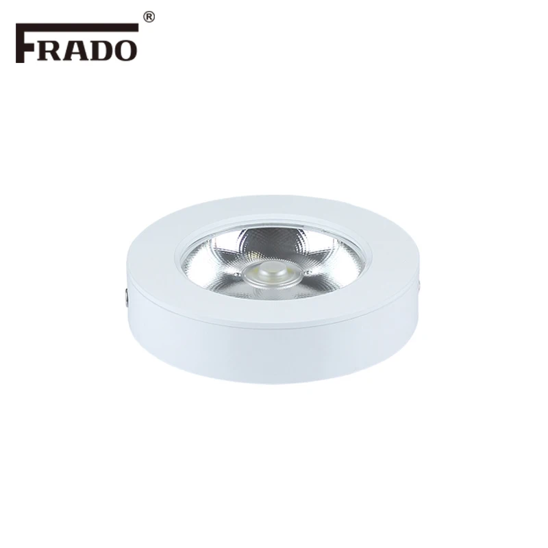 Oprawy LED do montażu powierzchniowego 3W 5W 7W Lampy panelowe Szafka Witryna Down Lights COB Spot Ceiling 220V 240V