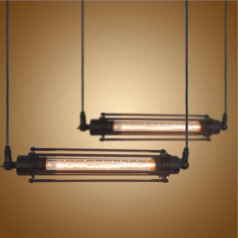 Loft Industrial Lamp Hanging Lights LED Pendant Lamps Creative Flute Pending Lighting Iron Vintage Light Fixtures Luminarias