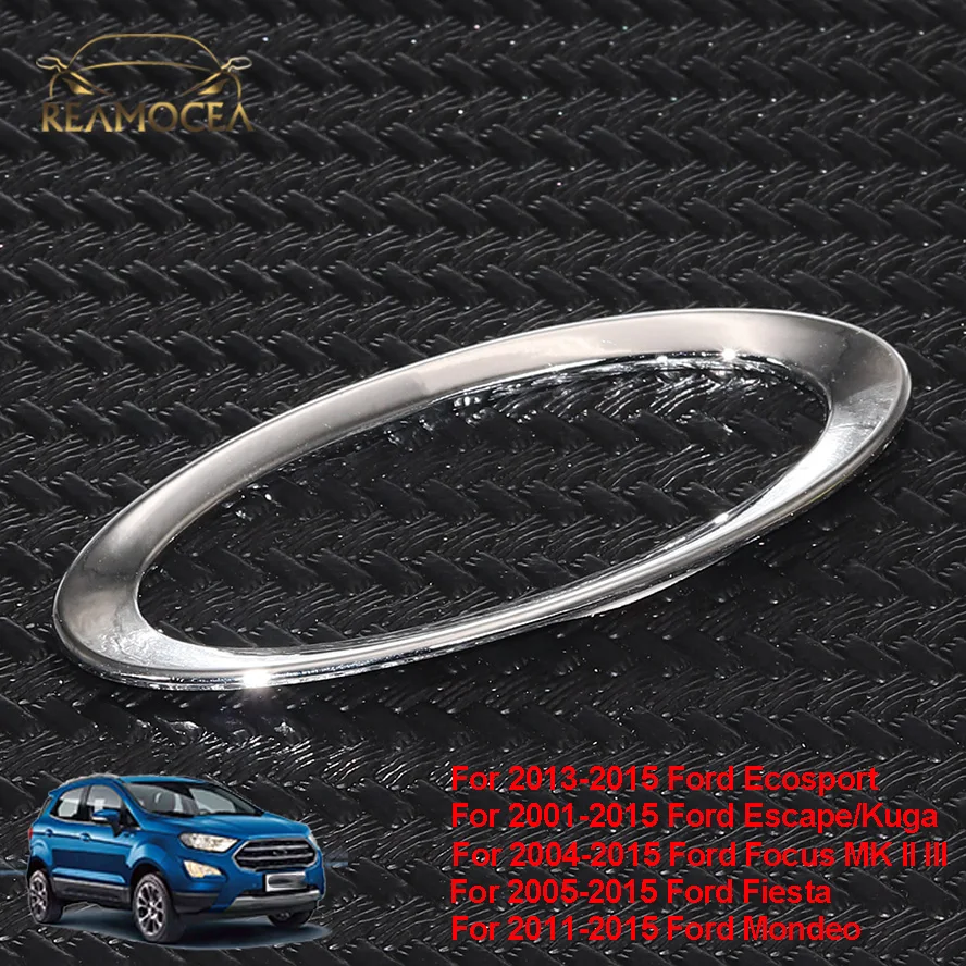 Reamocea Car ABS/Stainless steel Steering Wheel Center Paillette Ring Trim Frame Cover For 2004-2015 Ford Focus MK II III Mondeo