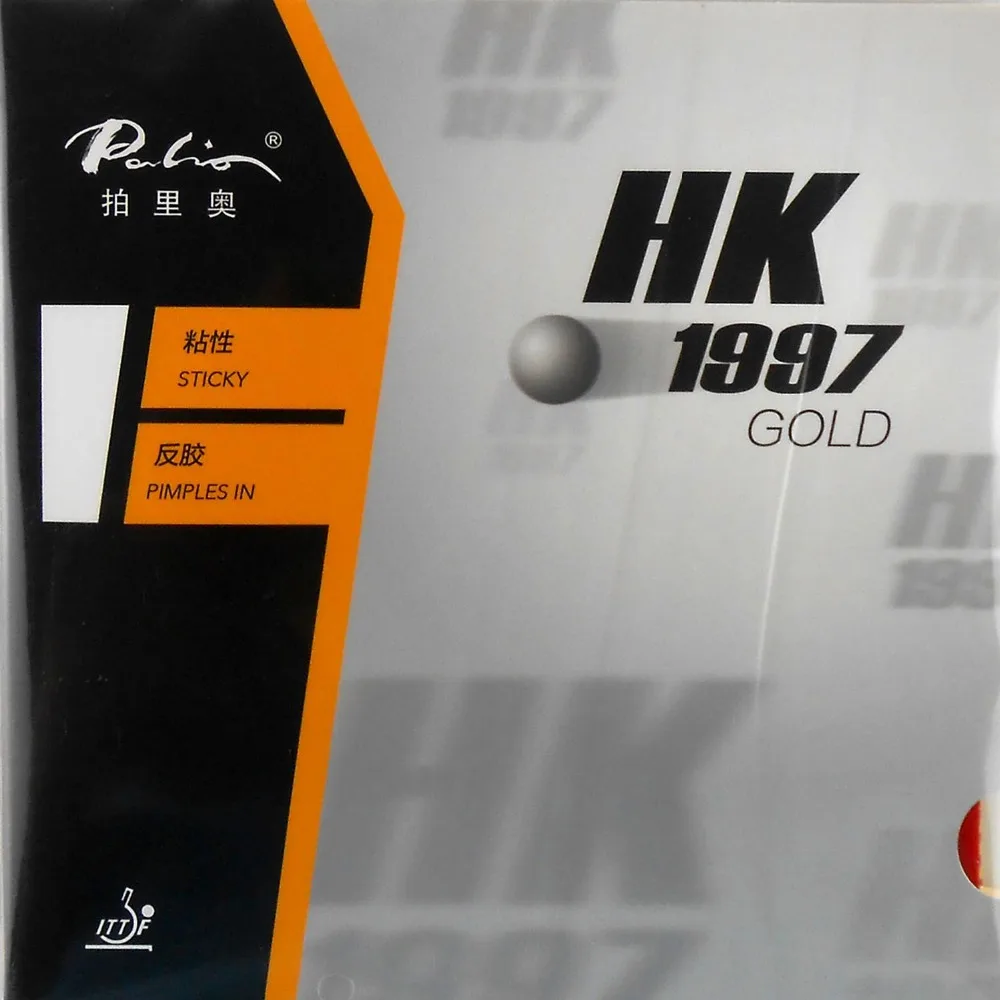 Palio hk1997 gold (klebrig) pickel in pingpong tischtennis gummi mit schwamm (H48-50) die neue liste bevorzugung