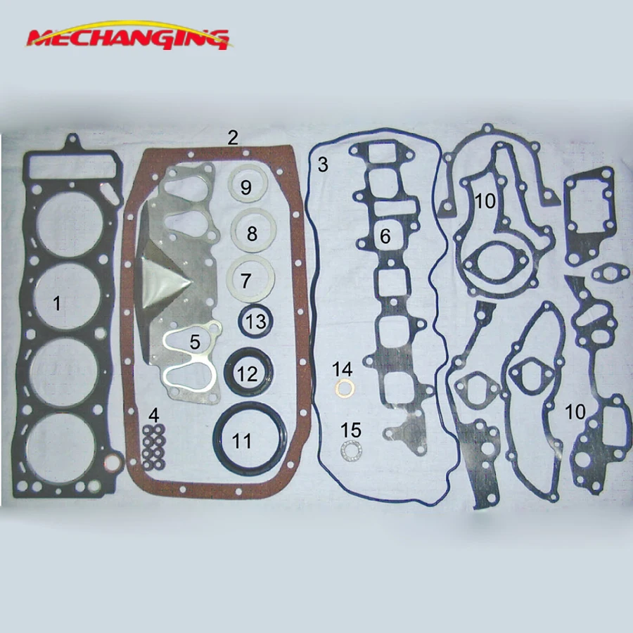 22R 22RE 22REC FOR TOYOTA LAND CRUISER 4 RUNNER CELICA Coupe 2.4 ENGINE PARTS Engine Rebuilding Kits Engine Gasket 04111-350044