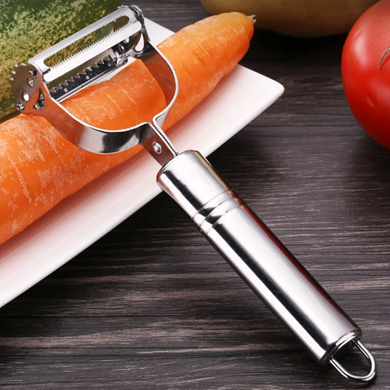 Konco 2 in1 Stainless Steel Peeler Grater Fruit Vegetables Peeler Double Planing Grater Kitchen Tools