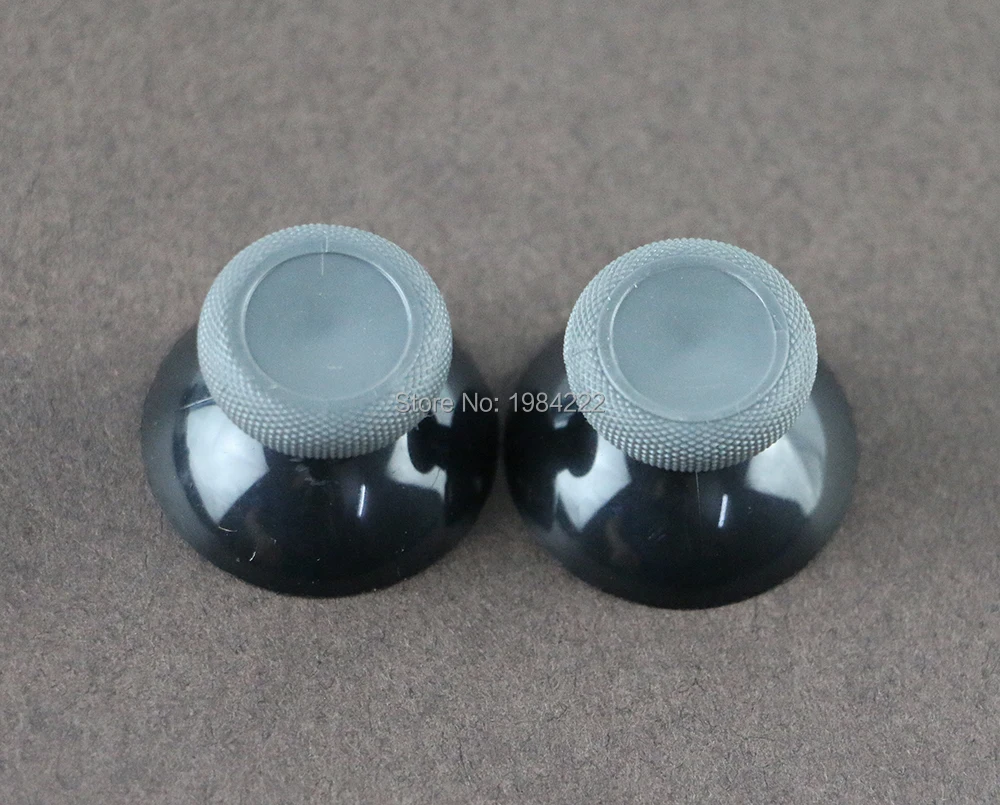 100 buah/lot tutup Joystick thumbstick analog hitam abu-abu & putih penutup pegangan Rocker kepala jamur untuk xboxone s XBOX one slim