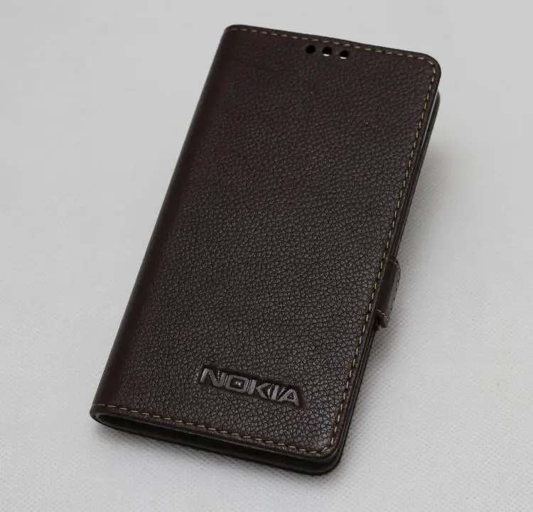 High Quality Genuine Leather Cover For Nokia Lumia 830 Classic case Flip Phone Case