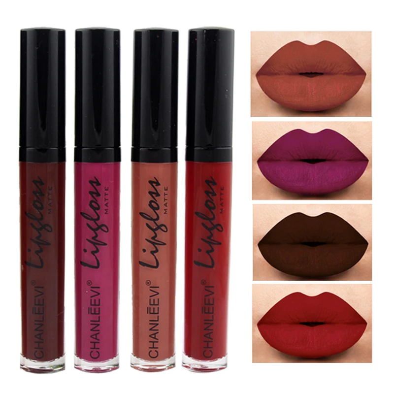 ON SALE-8 Colors Sexy Matte Lipgloss Sexy Liquid Lip Gloss Matte Lipstick Waterproof Cosmetic Beauty Keep 24 Hours Makeup lips