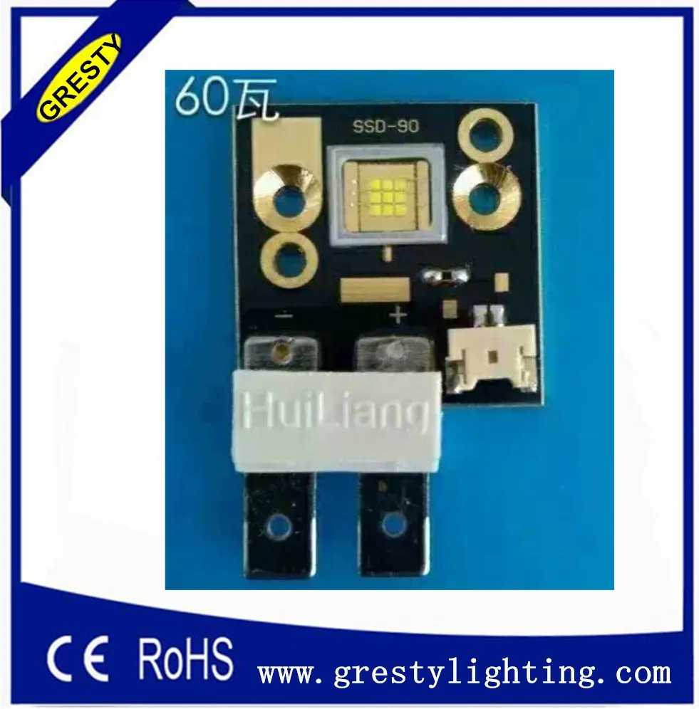 

shipping by dhl stage light Increase 20% Brightness led module ssd90 White Color 6500k 9pcs Chips 60W Led Light Source