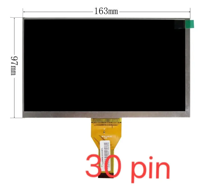 1024x600 30pin orignal NEW 7'' tablet pc Digma Optima 7.5 3G TT7025MG lcd display screen matrix 163*97mm