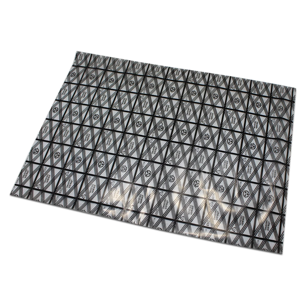 

50Pcs/lot Big Flat Grid Antistatic Packaging Bag Open Top ESD Plastic Grocery Electronics Anti Static Storage Package Pouch