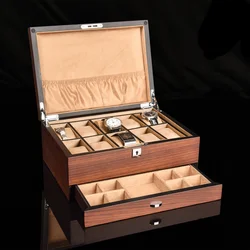 New Wood Watch Box Organizer Solid Wooden Watch Case Storage Box Luxury Watch Display For Men Fashion Gift Box