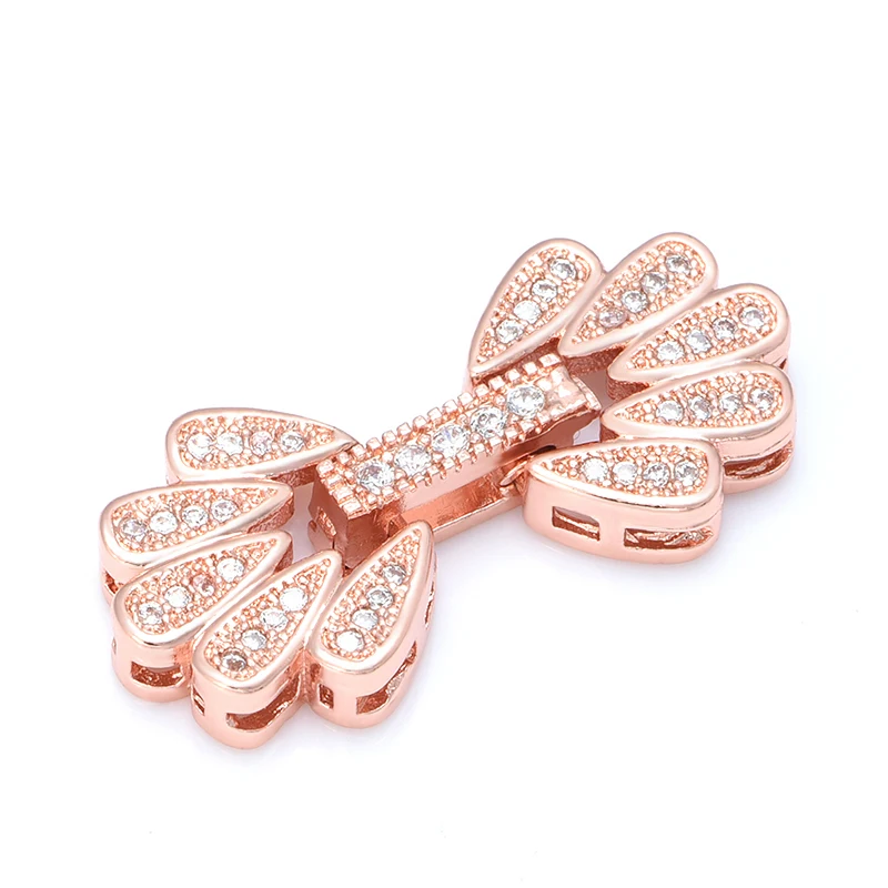 Accessories for Jewelry Zircon Flower Clasps Buckles  For Bracelets necklaces Jewelry Findings