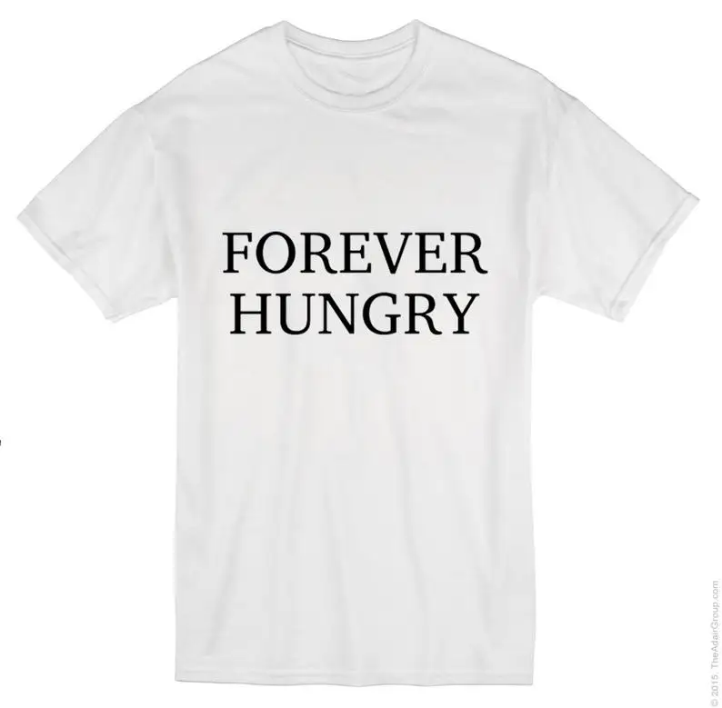 Skuggnas New Arrival Forever Hungry Shirt Aesthetic Clothing Tumblr T-shirt Inspirational Hangry tshrits Short Sleeve Tops