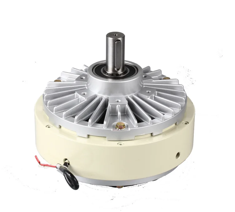 Freno de un solo eje, embrague de polvo magnético de 2,5 kg, controlador de tensión de 24V, freno de motor de polvo magnético de doble eje único