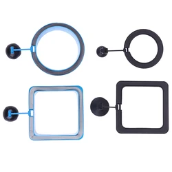 Aquarium Feeding Ring Fish Tank Station Floating Food Tray Feeder Square Circle Accessory Water Plant Buoyancy Suction Cup