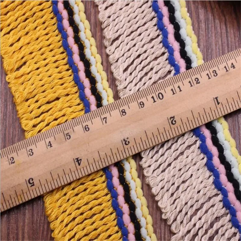 5cm szerokość szycia dekoracji bawełna Fringe zakończenie z frędzlami cienkie koronki przewód pleciony wstążka