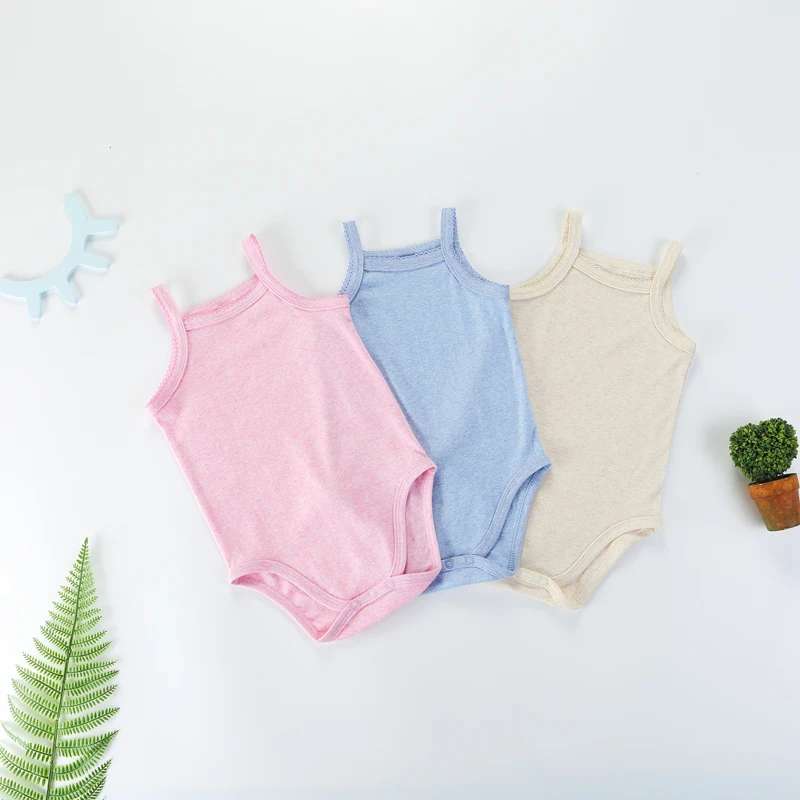 Bebe Vestidos Baby Bodysuit jumpsuit Baby clothes children clothing Summer Vest Imported Baby sleeveless 100% Cotton