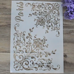 A4 DIY Craft Layering Flower Stencil For Walls Painting Scrapbooking Stamping Stamp Album Decorative Embossing Paper Card