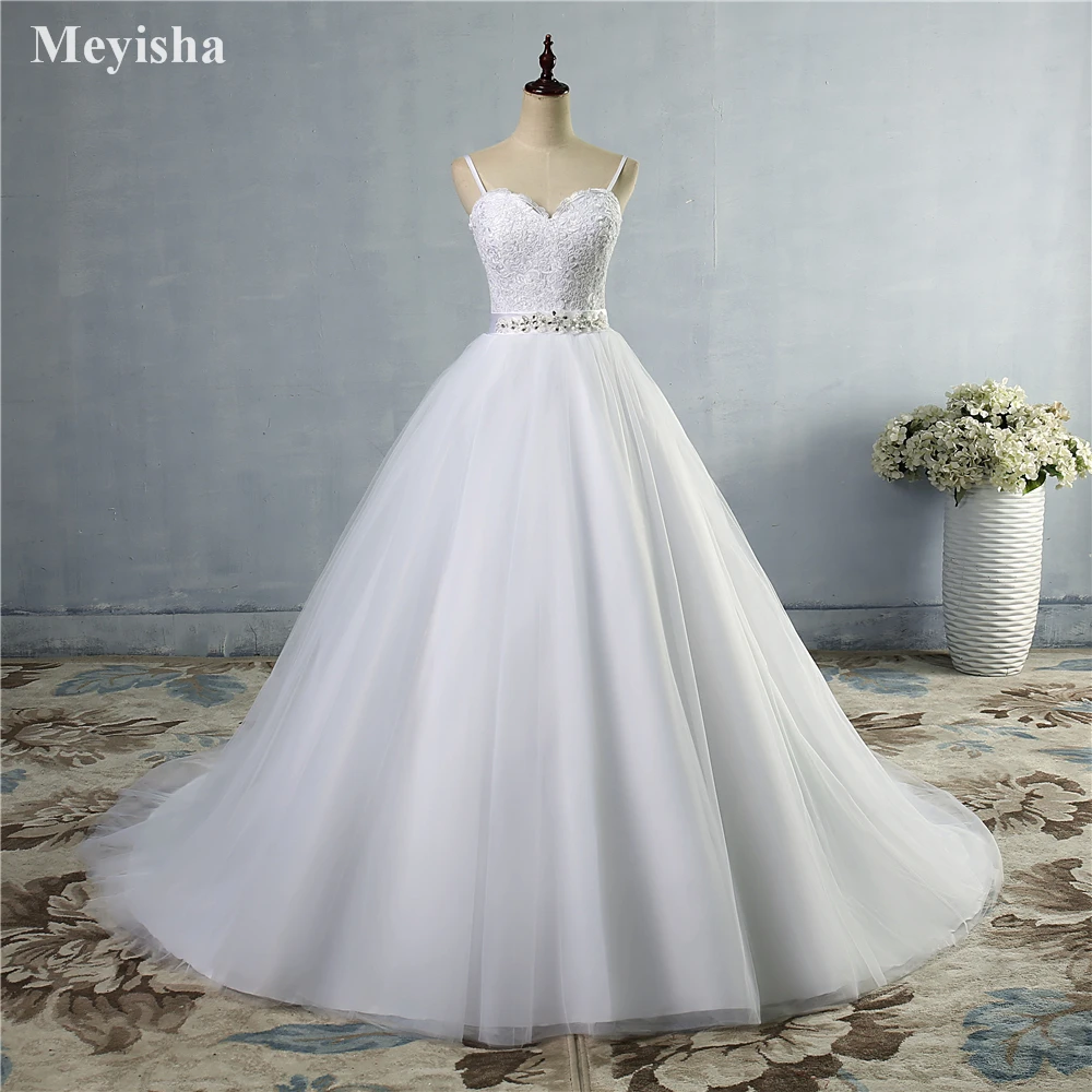 ZJ9046 Customized Beads Crystal Wedding Dresses 2024 For Brides Sweetheart Size 2/4/6/8/10/12/14/16W/18W/20W/22W/24W/26W/28W