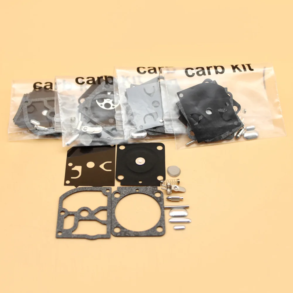 5セット/ロットキャブレター修理キット用stihl bg45 bg55 bg65 bg85 sh55 SH85 fs 38 55 120 200 250 300 350 zama C1Q-S68G