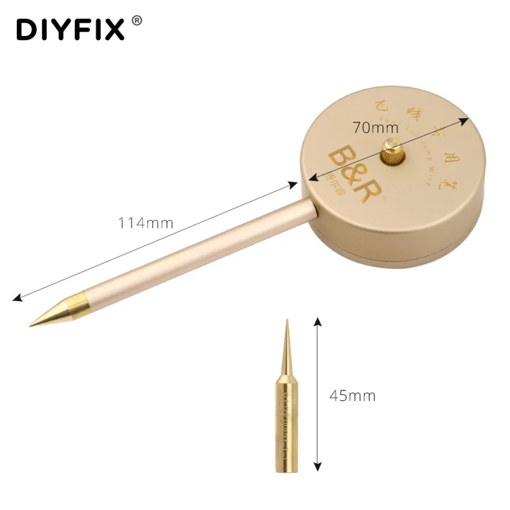 Diyfix reparação caneta para fio de ligação pcb fio de solda jump linha pcb ferramentas de reparo de soldagem com ponta de ferro de solda ferramentas de manutenção
