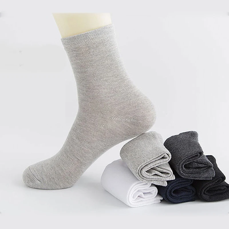 HSS 5 cặp/lô Nam Cao cấp Cotton Mới Công Sở Mùa Hè Đen Mỏng Tất Khử Mùi Thoáng Khí MAN Long Sock