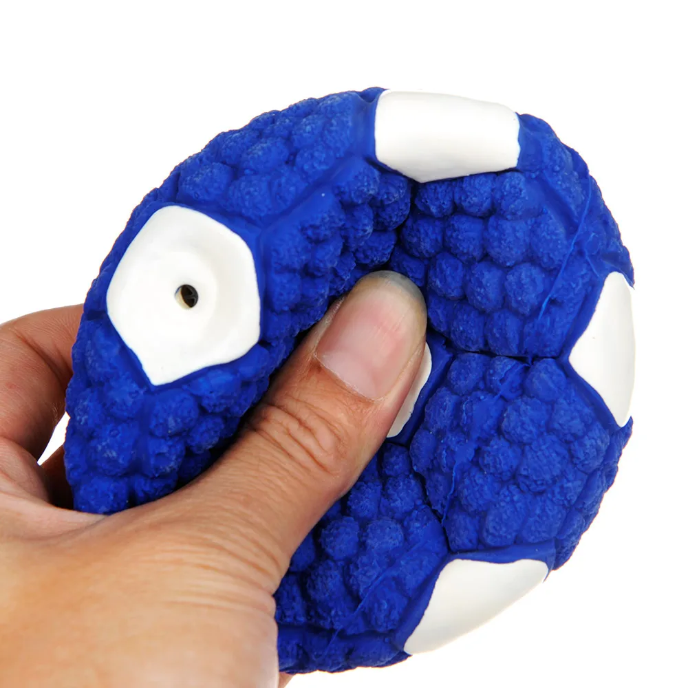 Hoopet Pet Dog Resistant To Bite Toy Environmental Protection Latex Balls Squeak Toys Interesting Tennis Football Tooth Cleaning