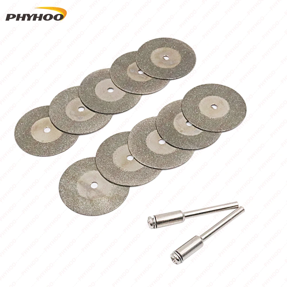 10 Pcs/Bag Rotary Tool Circular Saw Blades Cutting Wheel Discs Mandrel Dremel Accessories Grinding Wheel Mini Disc Cutter