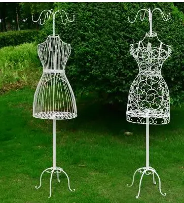 wrought iron model frame female wearing wedding shooting props bust all your clothes hanger window display rack