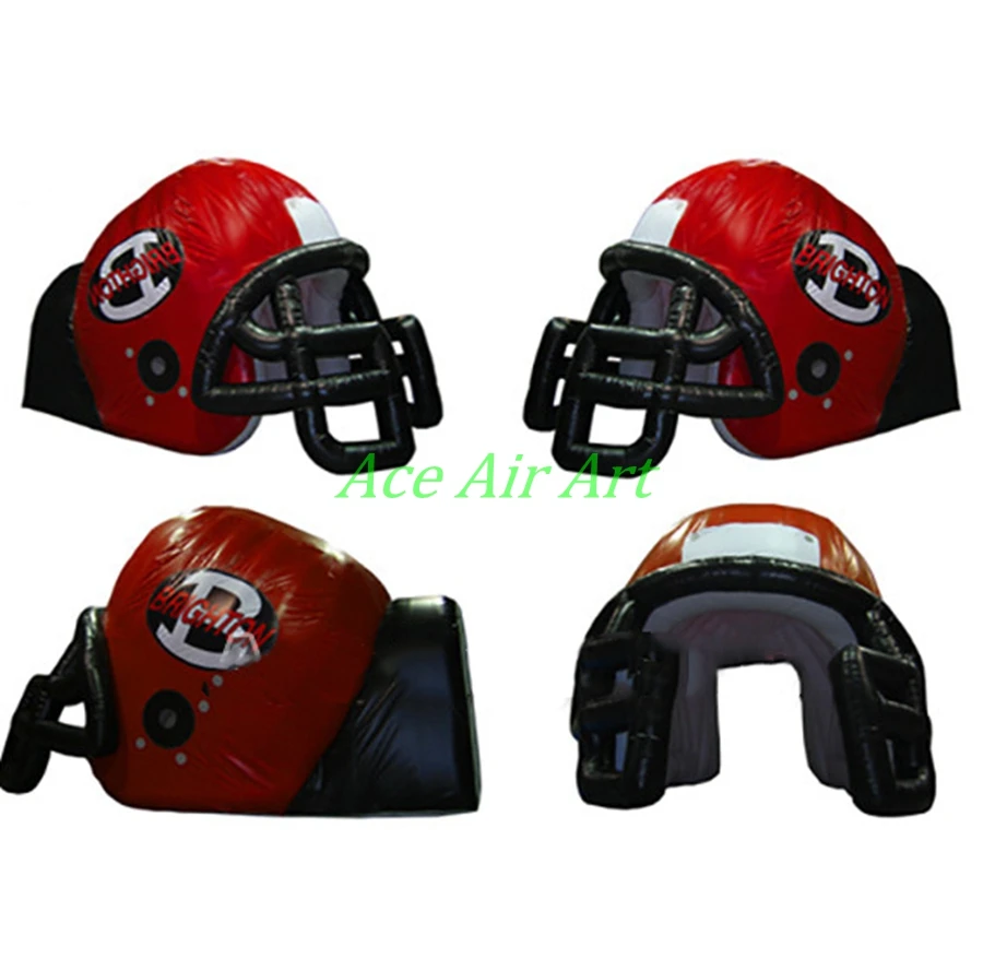 Factory Price Inflatable Football Helmet Tunnel Tent, Inflatable Helmet Archway For Football Game Sport Event