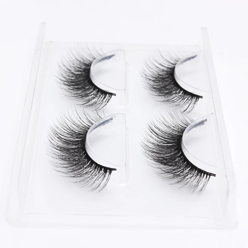 HBZGTLAD 2 pairs natural false eyelashes fake lashes long makeup 3d mink lashes eyelash extension mink eyelashes for beauty 758