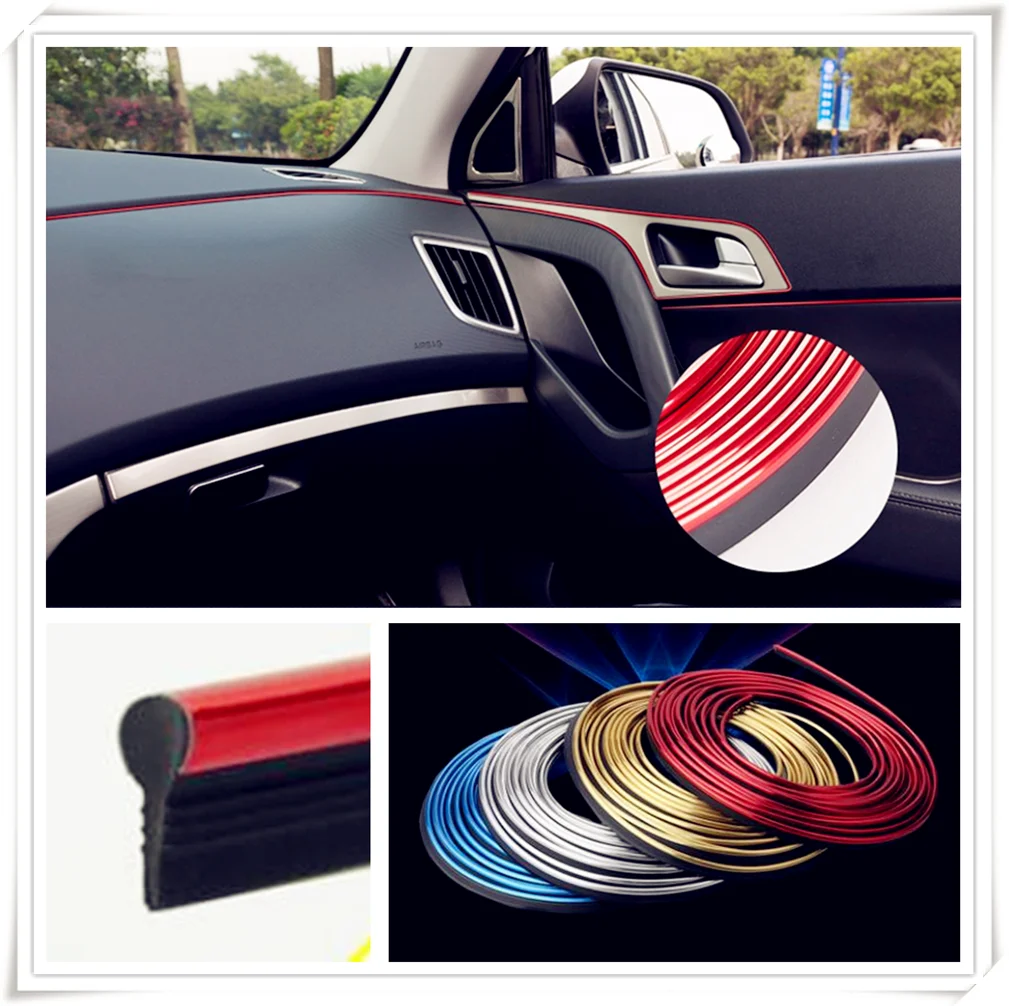 

Car interior Decoration thread Insert Strip for Opel Astra g/gtc/j/h Corsa Antara Meriva Zafira Insignia Mokka Any Car