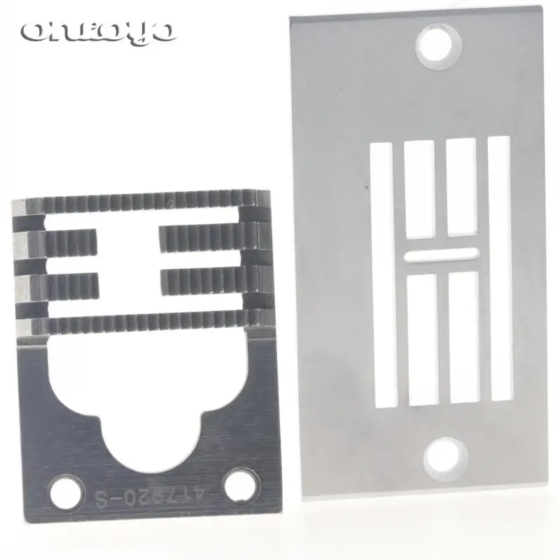 Industrial Sewing Machine Spare Part Needle Plate 503682 And Feed Dog 411308 For Singer 457G Zigzag Machine