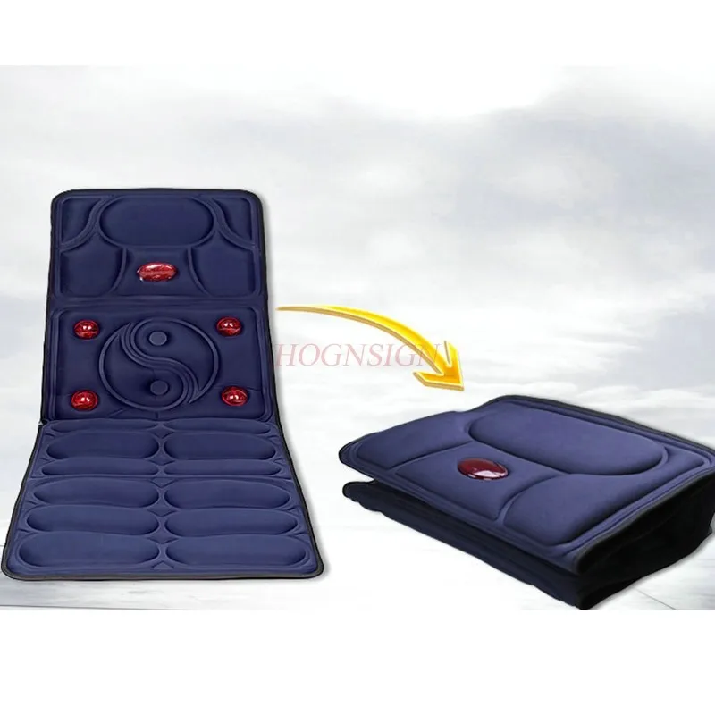 Electric Middle Aged Massage Mattress Body Multifunctional Chair Cushion Neck Waist Back Leg Heating Elderly Massager Heat Care