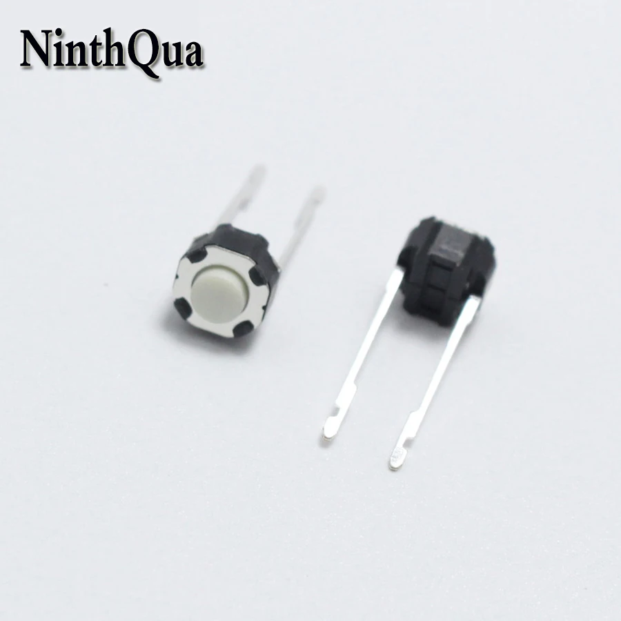 10pcs 6*6*4.3mm 6*6*5mm 2pin Tactile Tact Push Button Switch 6x6x4.3mm 2p Vertical Round Micro Switch