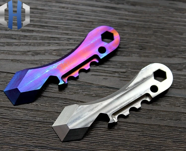 Titanium Alloy CNC Production Multi-purpose Tool Card Crowbar Screwdriver Opener EDC Tools