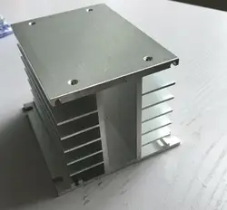 3 Phase Heat Sink 80*105*100mm for Solid State Relay Aluminum Heatsink