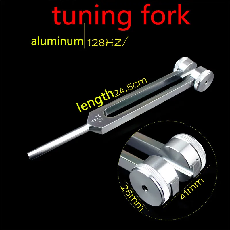 

medical 128Hz Aluminum Medical Tuning Fork Chakra Hammer Ball Diagnostic Mallet Tune Nervous System Testing Tuning Fork checker