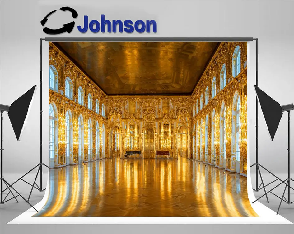 

saint petersburg russia Palace Corridor gold backdrop High quality Computer print wall backgrounds