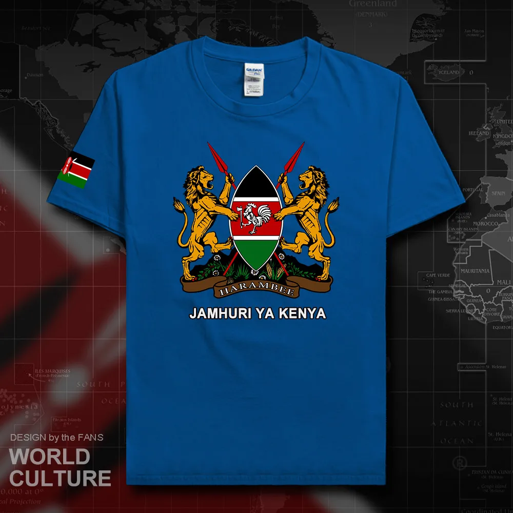 Republic of Kenya Kenyan men t shirt fashion 2018 jerseys nation team 100% cotton t-shirt  country sporting clothing tees KEN 20