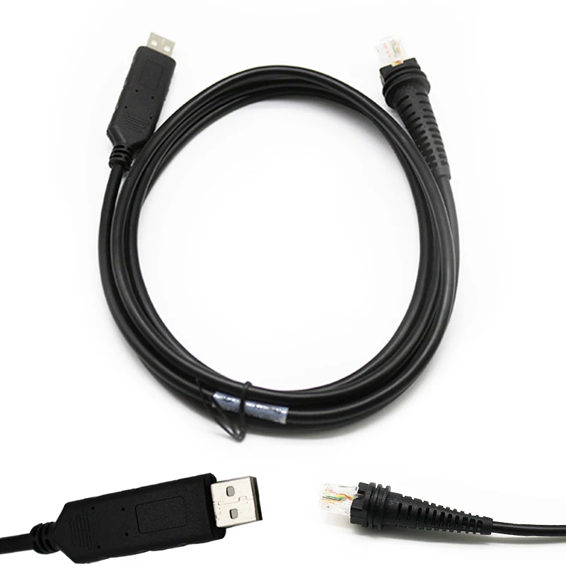 

6FT USB 2M Straight Cable with Chip Compatible For Honeywell 1200g 1300g 1450g 1900 Scanner Reader Data Transfer Cable