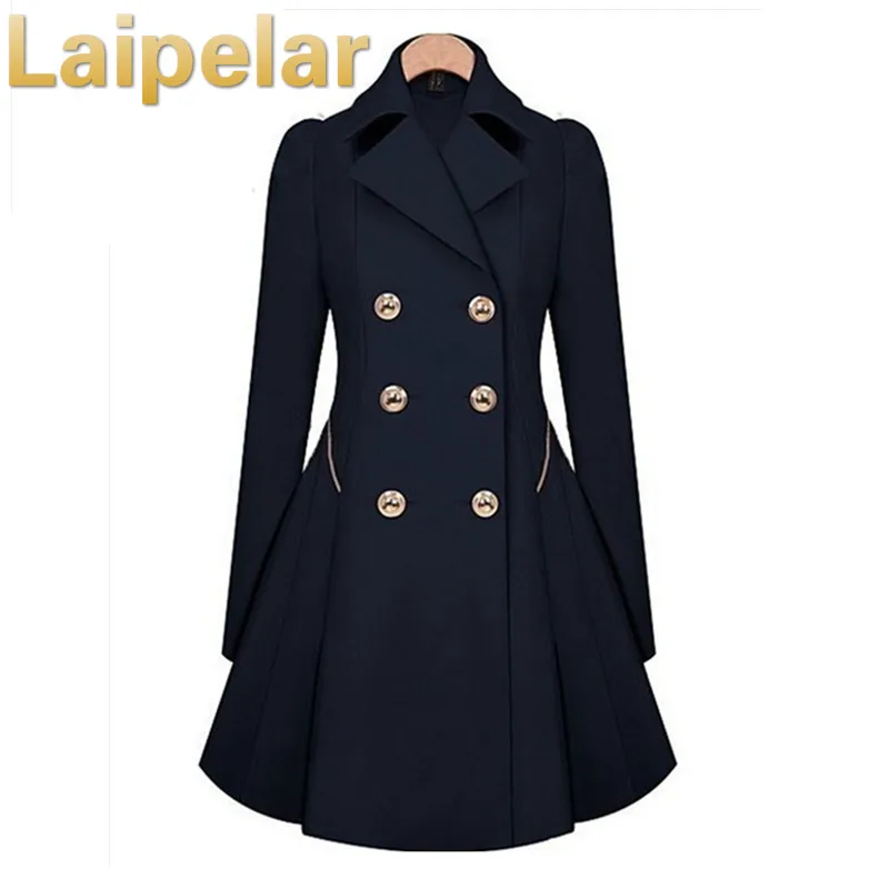 

Winter Trench Coat Hot Sale Womens Coat Classic waist was thin coat Windbreaker Women Trench Female Long Sleeve Overcoat