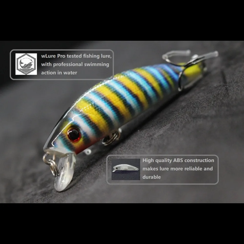 wLure Jerkbait Minnow Crankbait 8g 7cm Tiny Fishing Lure Hard Bait Carp Fishing Fresh Water LifeLike Pattern Fishing HM219